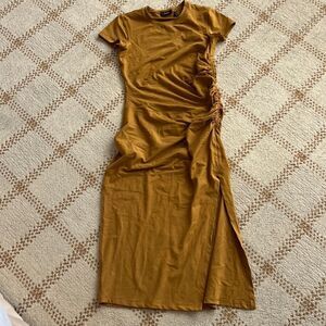 Theory marigold t shirt shirred dress size P (XS)